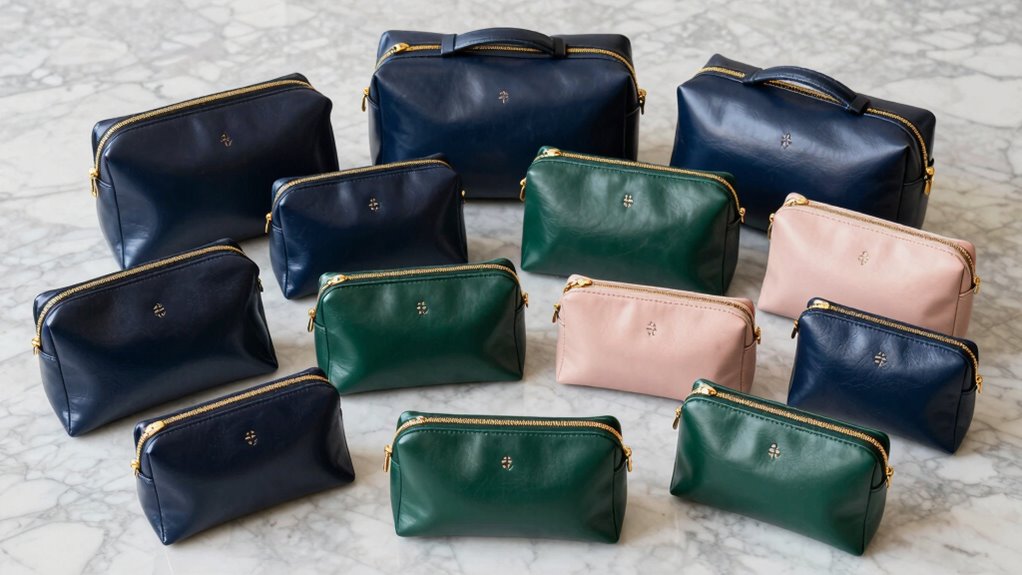 luxurious travel pouch sets