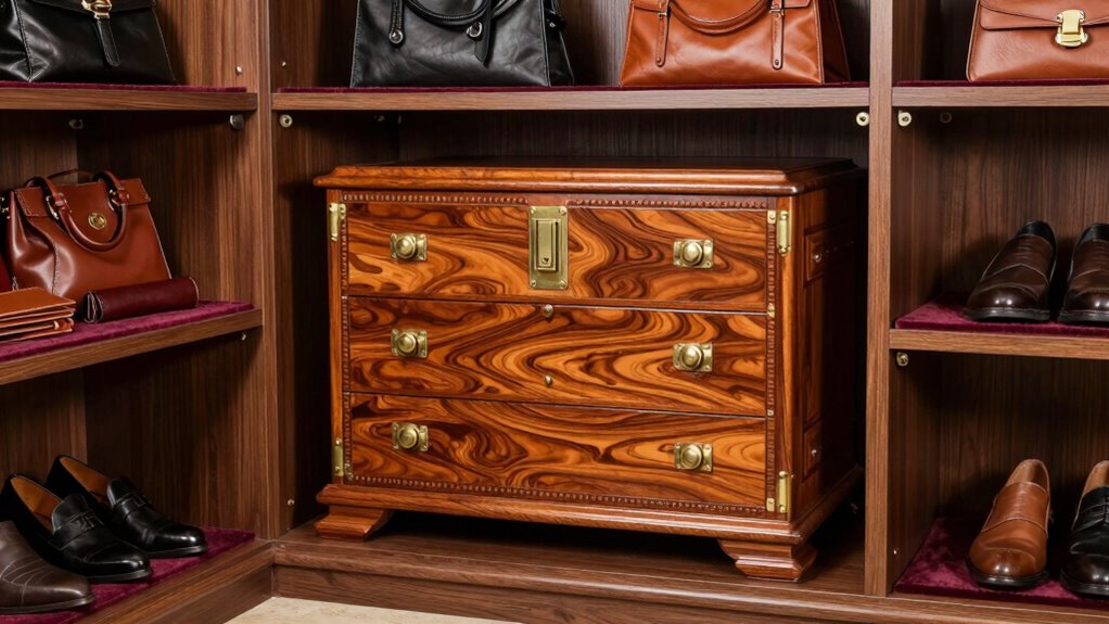luxury cedar leather chests