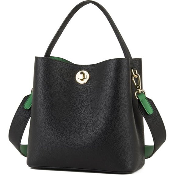 Genuine Leather Bucket Tote for Women