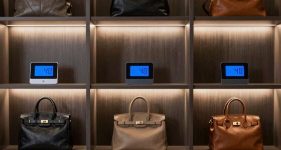 luxury handbag closet monitors