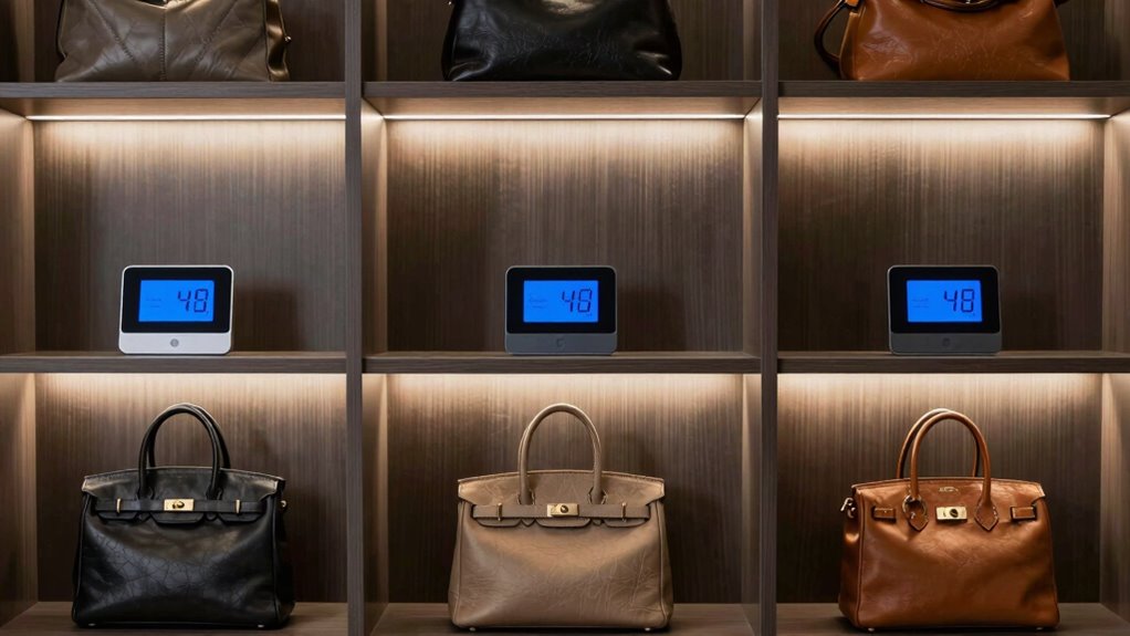 luxury handbag closet monitors