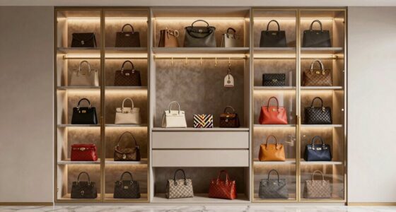 luxury handbag closet organizers