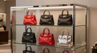 luxury handbag display cabinets