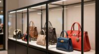 luxury handbag display cabinets