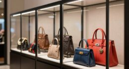 luxury handbag display cabinets