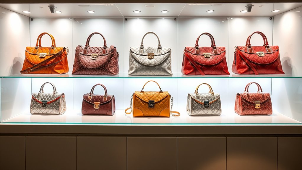 luxury handbag display considerations