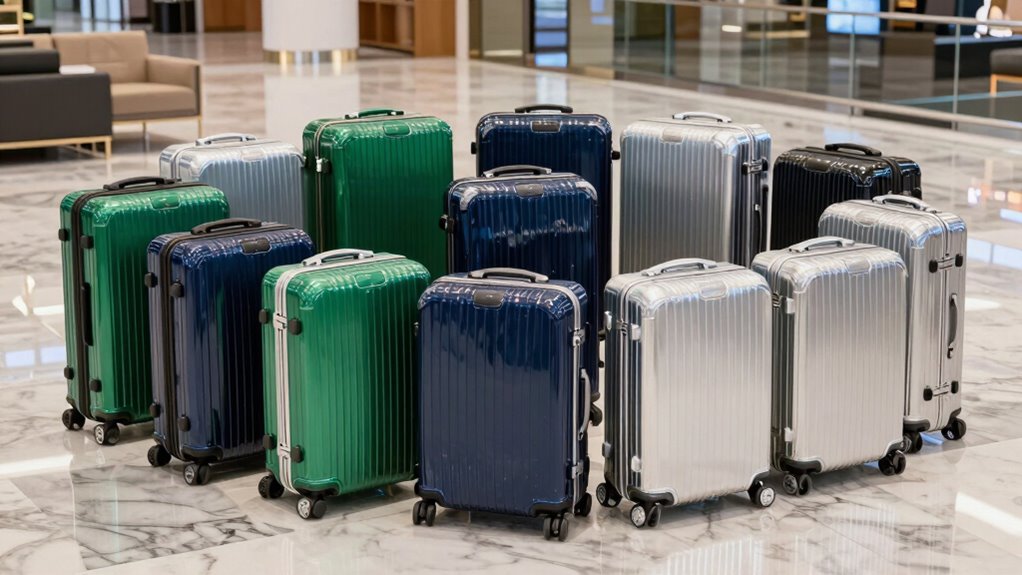 luxury hard shell suitcases