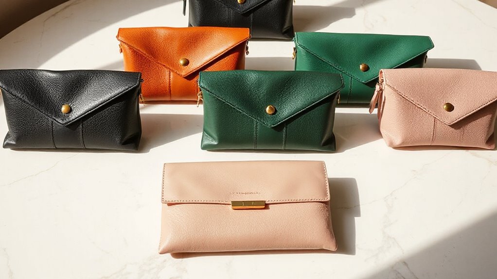 luxury italian leather clutches