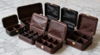 luxury leather jewelry storage