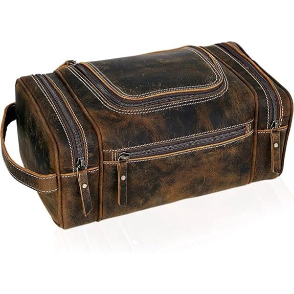 VC Vintage Couture Leather Travel Dopp Kit