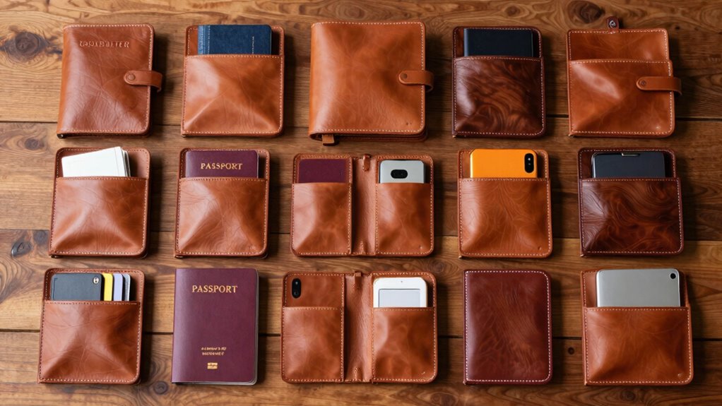 luxury leather travel sets