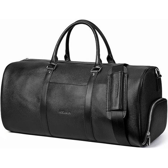 BOSTANTEN Leather Travel Duffel Bag for Men