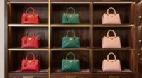 luxury purse shelf organization