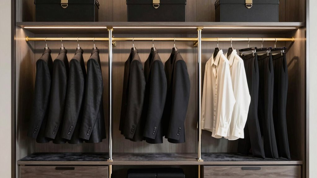 luxury small closet racks