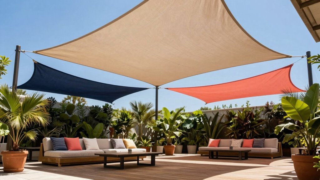 luxury sun shade sails
