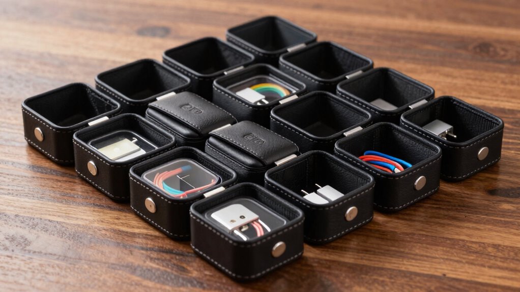 luxury travel cable cases