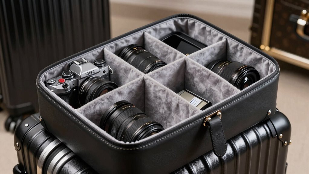 luxury travel camera organizers