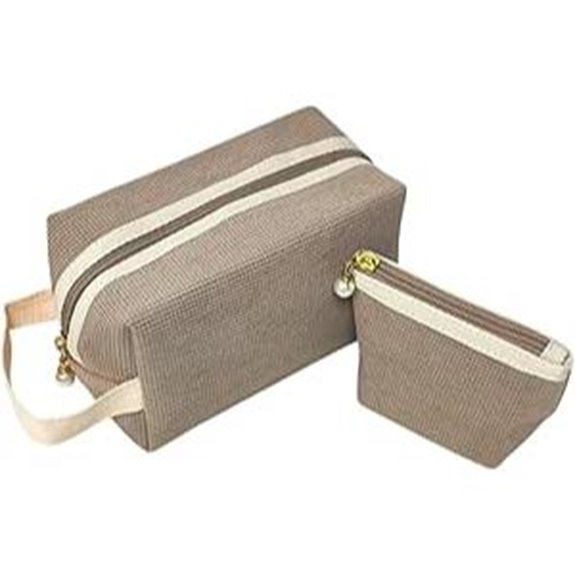 Tristan Home Luxury Waffle Travel Cosmetic Bag Set