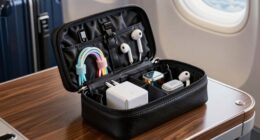 luxury travel tech pouches