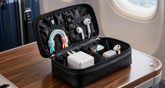 luxury travel tech pouches
