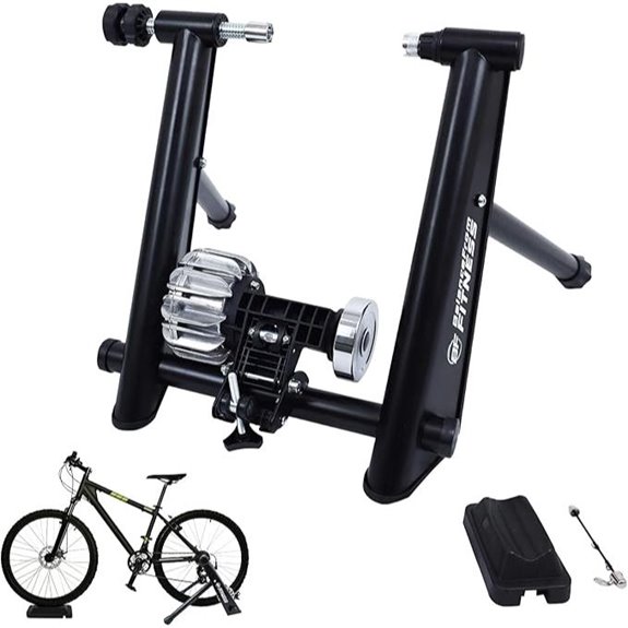 Fitvids Magnetic Bicycle Trainer Stand with Riser Block