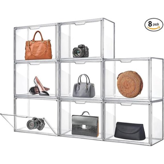 Geetery 8 Pack Purse Organizer with Magnetic Doors