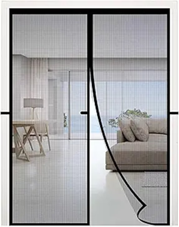 RELIANCER Fiberglass Magnetic Door Screen (34