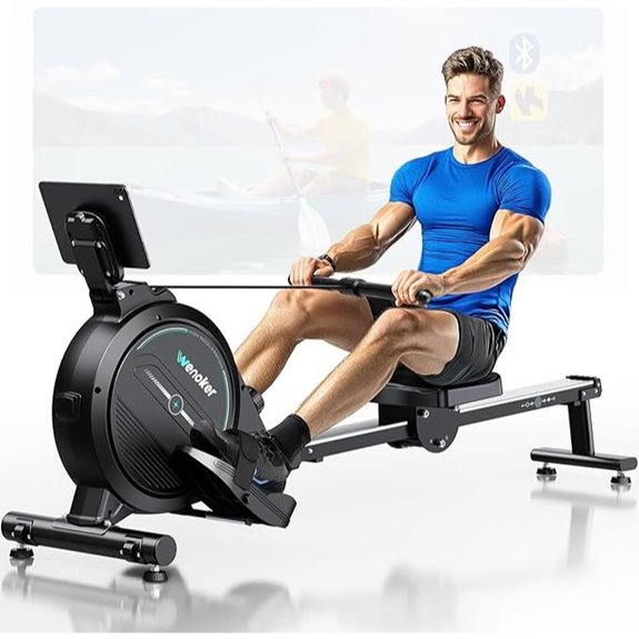 Wenoker Magnetic Rowing Machine with LCD and Comfort