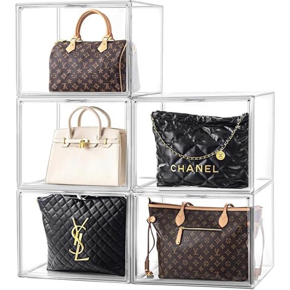 HBlife 5 Pack Purse Organizer with Magnetic Door