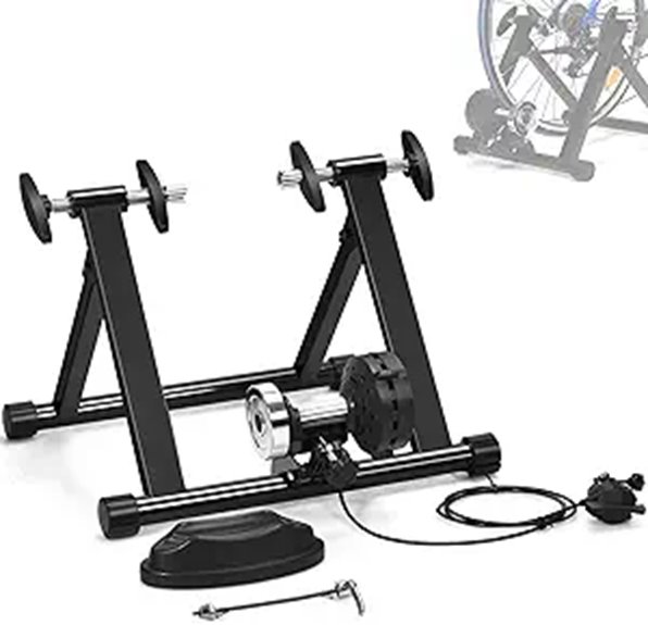 Indoor Bike Trainer Stand with 8-Level Magnetic Resistance