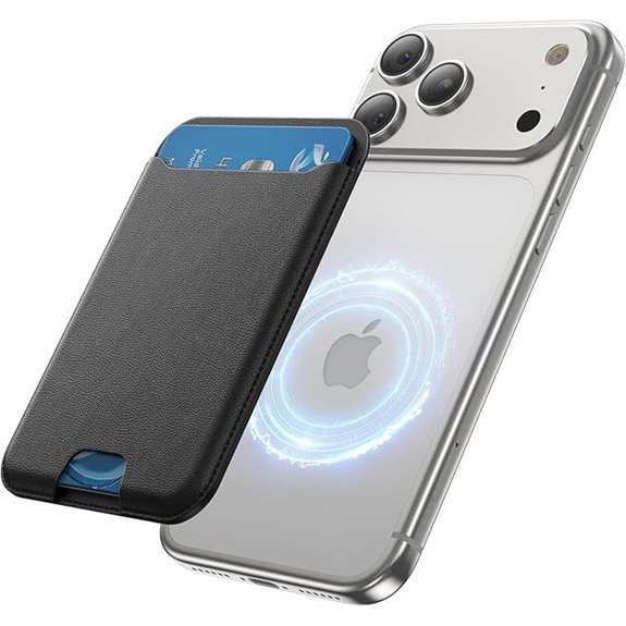 MagSafe RFID-Blocking Leather Card Wallet for iPhone