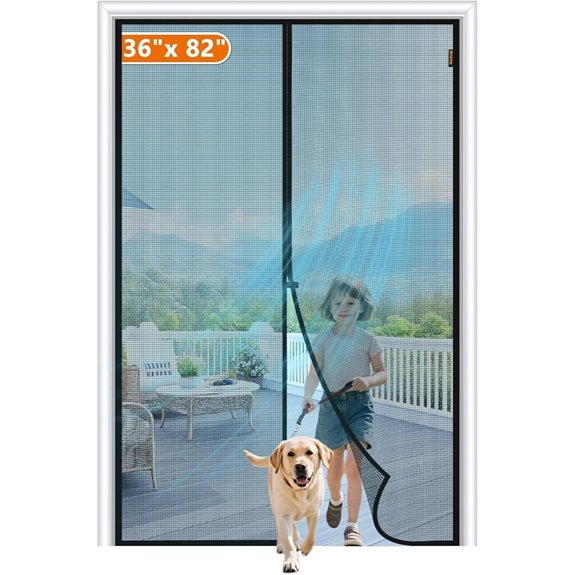 MAGZO Magnetic Screen Door for 36 x 82 Inch Door
