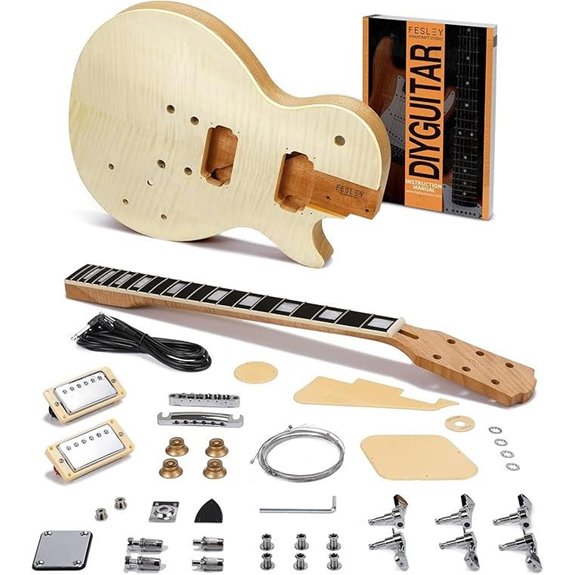 Fesley Electric Guitar Kit with Mahogany Body and Features