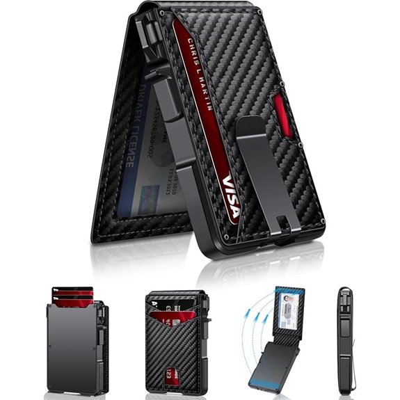 Men's Slim RFID-Blocking Aluminum Card Wallet