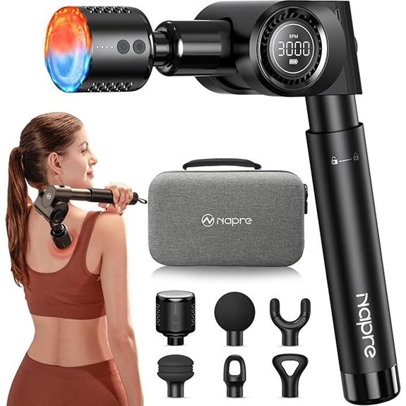NAPRE Massage Gun with Heat Cold 32 Speeds