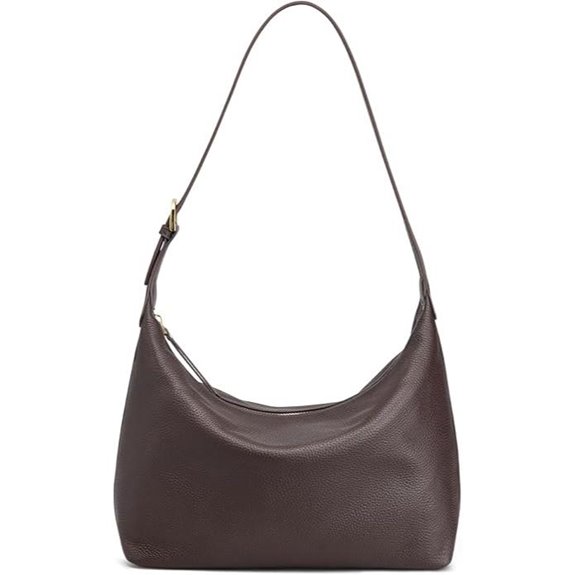 Kattee Medium Leather Hobo Crossbody Bag for Women