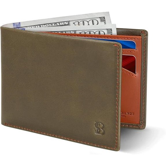 SERMAN BRANDS Men's Slim RFID Bifold Wallet