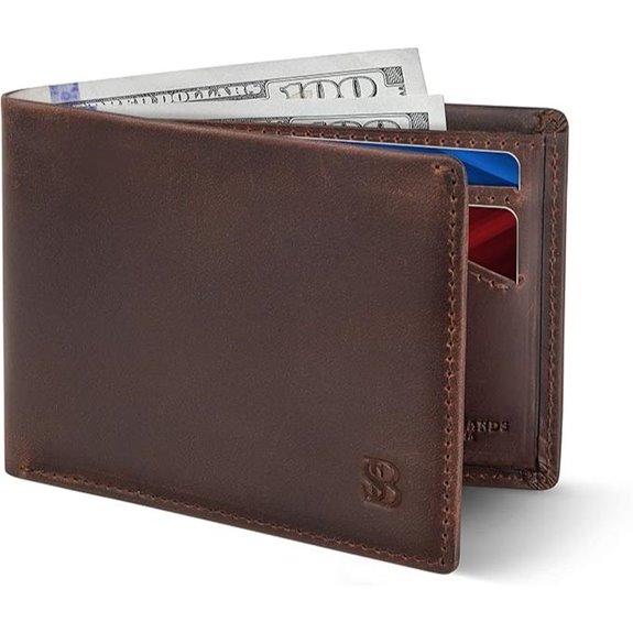 SERMAN BRANDS Men's Slim RFID Bifold Wallet