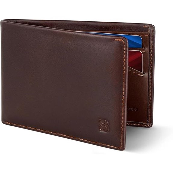SERMAN BRANDS Men's Slim RFID Bifold Wallet