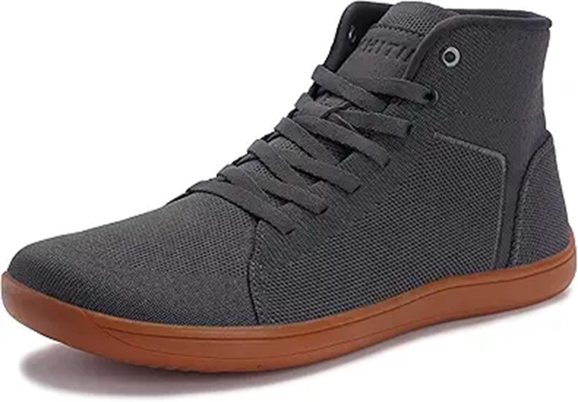 WHITIN Men's Minimalist Barefoot High Top Shoes