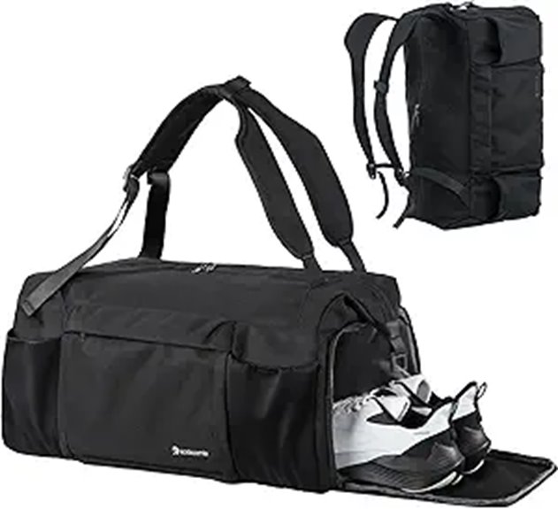 Gym Bag for Men with Shoes & Wet Pocket