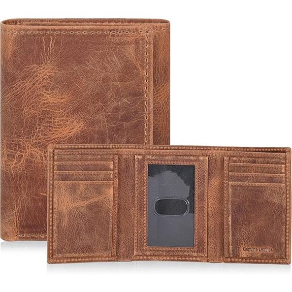 Tri-Fold RFID Leather Wallet for Men