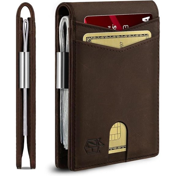 Zitahli Leather Wallet for Men with RFID & Money Clip
