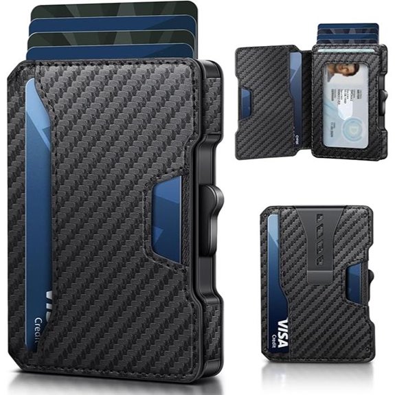 RFID Wallet for Men with Money Clip and Card Slots