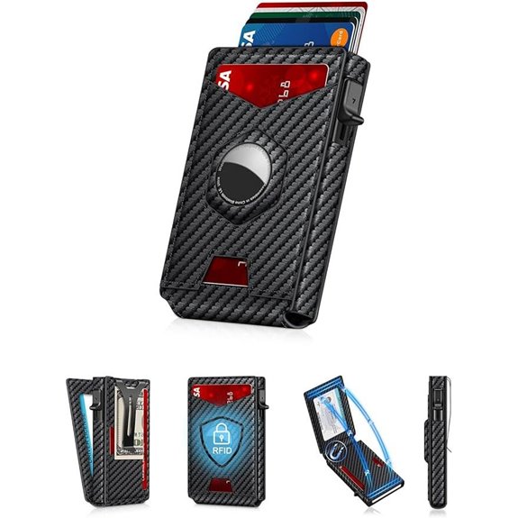 Airtag Wallet for Men with RFID & Card Holder