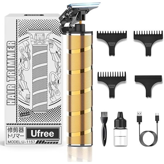 Ufree Men's Hair & Beard Trimmer with Precision Edgers