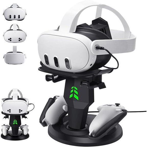 VR Headset Charging Dock for Meta Quest 3 & Quest 2