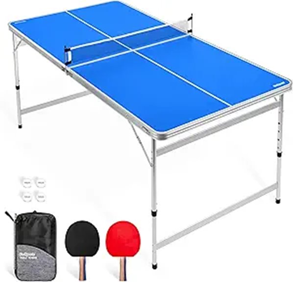 mid size adjustable table tennis