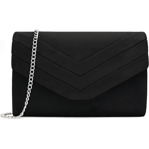 Milisente Women's Suede Envelope Evening Bag