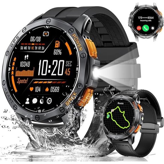 LIGE GPS Military Smart Watch with Fitness Tracking